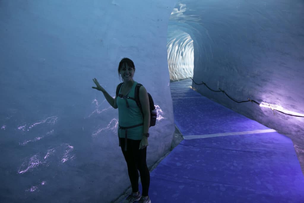 Jami in Mere de Glace Ice Cave