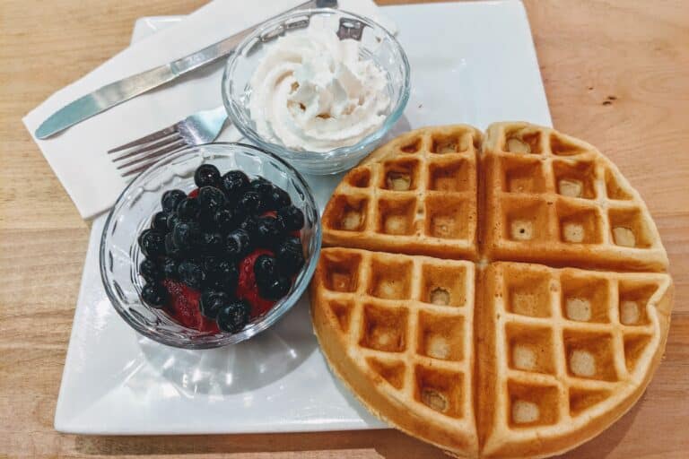 Waffle and Fruit