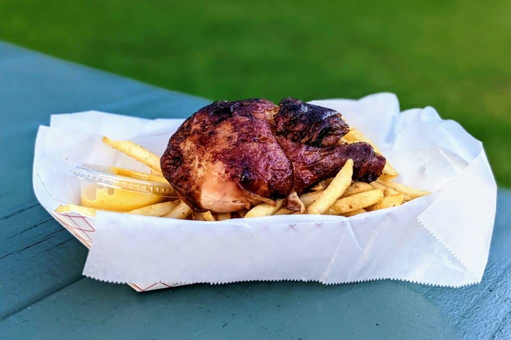 gluten-free chicken and french fries from Maui