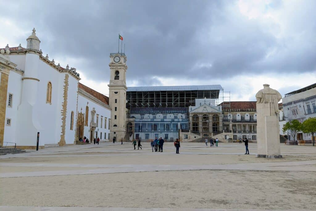 University of Coimbra under contstruction during my visit